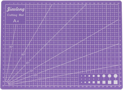 A5 Self-Healing Cutting Mat 9"x6" Craft Cutting Board for DIY Art Work Sewing Cutting, Black