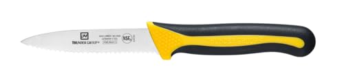 SLKF502 Serrated Paring Knife, 3-1/2" Blade, Soft-Grip Handles, German Steel, NSF (2 Piece per Pack)