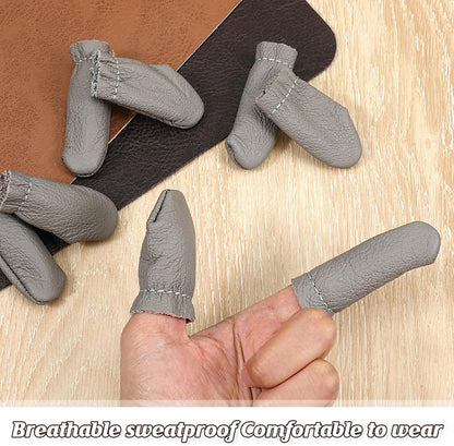 4 Pairs Needle Felting Finger Guards Felting Finger Protector Embroidery Crochet Protector Fingers Thumb Protection Thimble Guards Tools Needlework Handmaking Thimbles Pads for Hand Craft Sewing