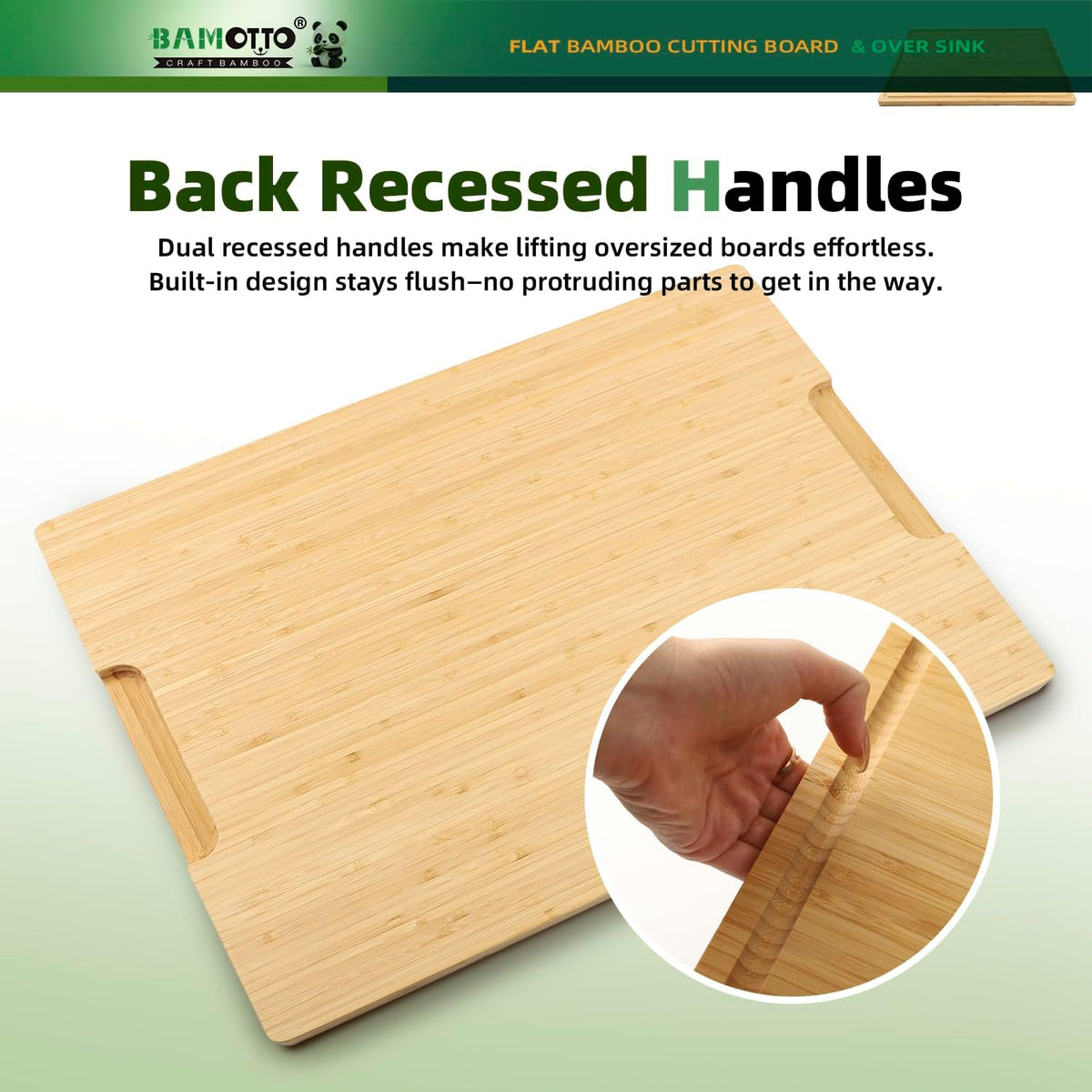 Extra Large Bamboo Cutting Board 24"x18"