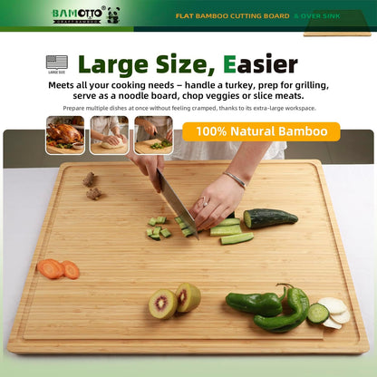 Extra Large Bamboo Cutting Board 24"x18"