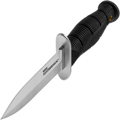 Cold Steel Mini Leatherneck Double Edge Spear Point Compact Lightweight 3.5" 8CR13MOV Steel Fixed Blade Outdoor Hunting Utility Knife, 3.25" Textured Ergonomic Kray-Ex Handle, Secure-Ex Sheath