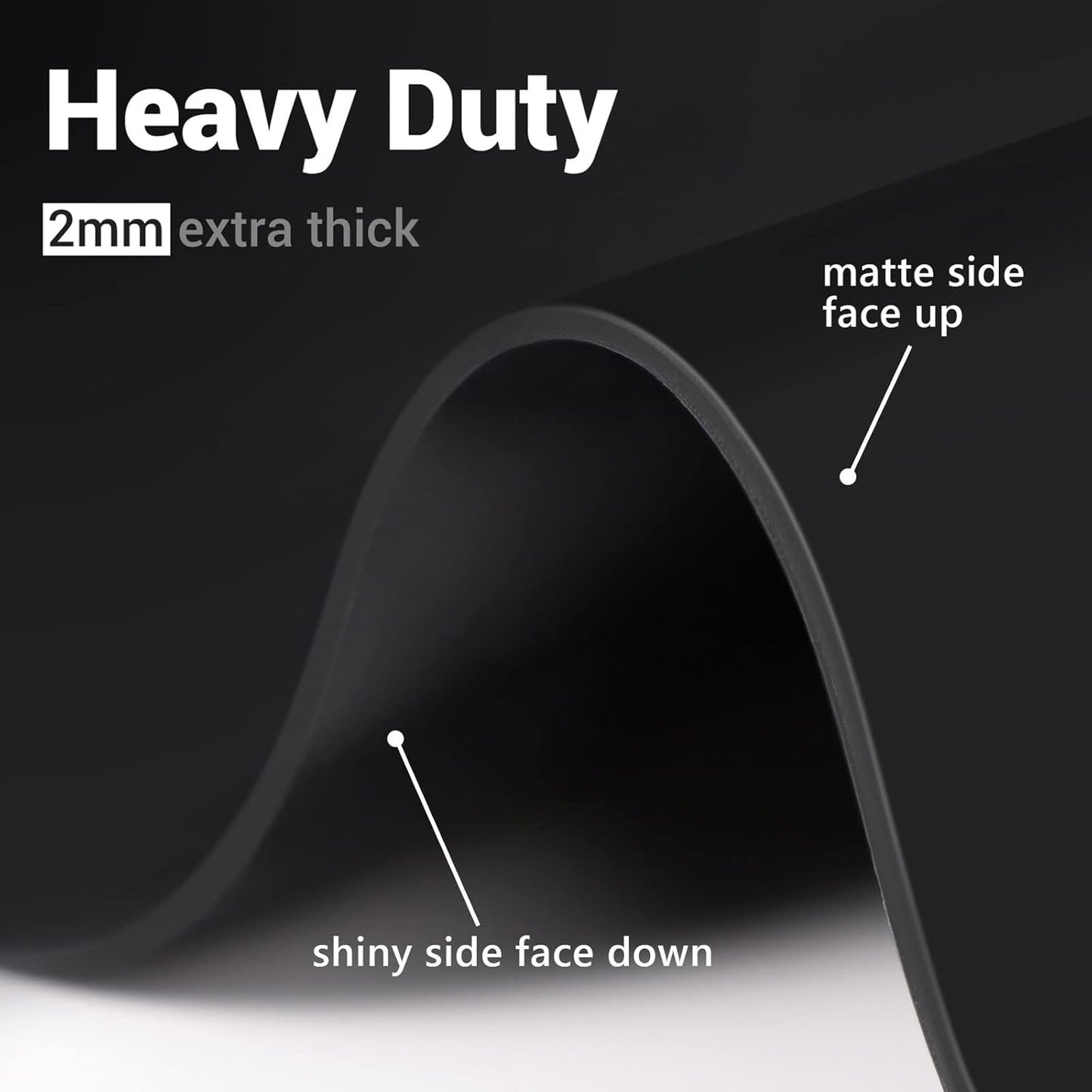 35.6x23.5 Inch Extra Large Silicone Mats for Kitchen Counter, 2MM Thick Heat Resistant Coffee Mat Bar Mat, Glass Top Stove Cover Countertop Protector for Air Fryer, Baking, Crafts, Black