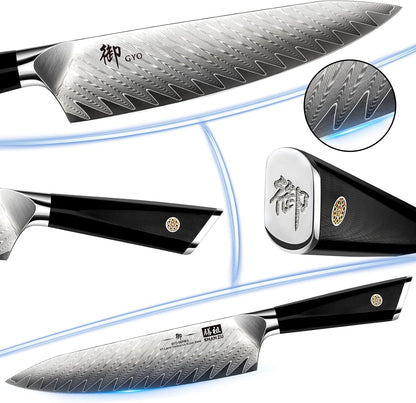Damascus Chef Knife 8 inch, 67-Layer High Carbon Steel