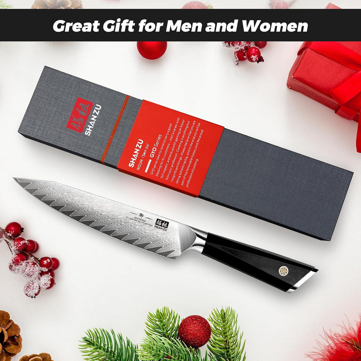 Damascus Chef Knife 8 inch, 67-Layer High Carbon Steel