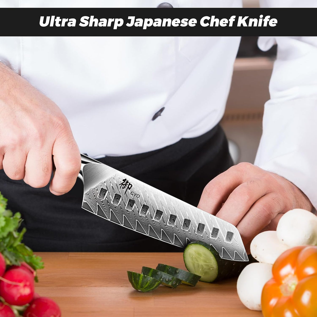 Damascus Chef Knife 8 inch, 67-Layer High Carbon Steel