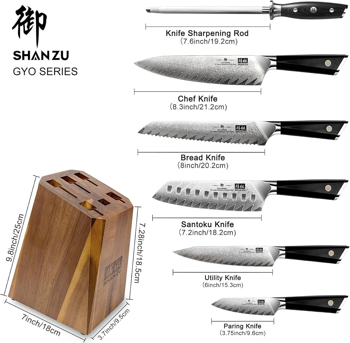 Damascus Chef Knife 8 inch, 67-Layer High Carbon Steel
