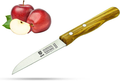 Paring Knife Olive Wood Handle Fruit Knife Solingen Knife - Made in Germany - Not Dishwasher Safe