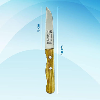 Paring Knife Olive Wood Handle Fruit Knife Solingen Knife - Made in Germany - Not Dishwasher Safe