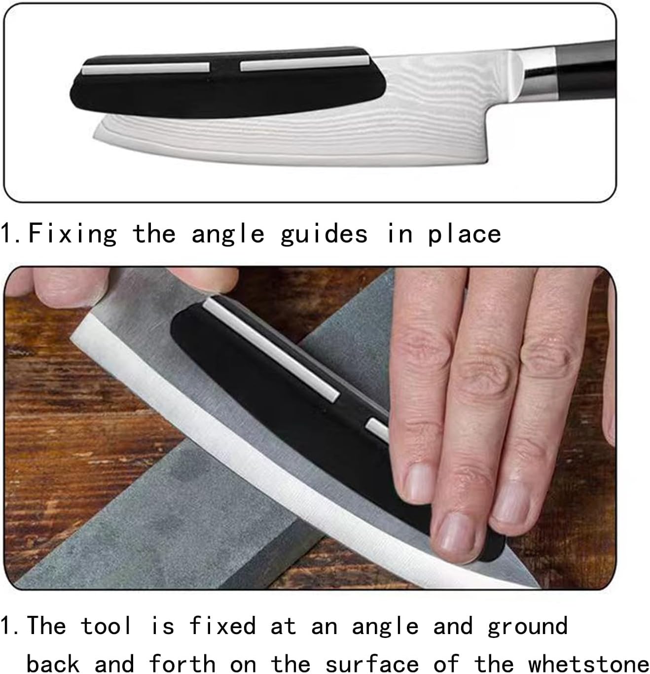 Black knife sharpener Angle Guide. Whetstone Knife Blade Sharpener Sharpening Stone Angle Guide 5-Pack, 4 Angles-12°, 14°, 18°, 30°, Perfect Assistance for Grinding Knife Blade