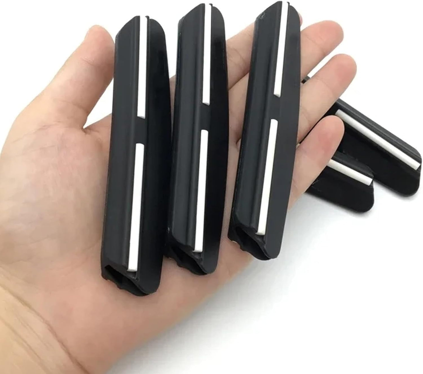 Black knife sharpener Angle Guide. Whetstone Knife Blade Sharpener Sharpening Stone Angle Guide 5-Pack, 4 Angles-12°, 14°, 18°, 30°, Perfect Assistance for Grinding Knife Blade
