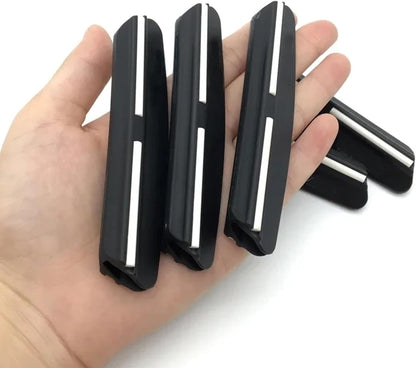 Black knife sharpener Angle Guide. Whetstone Knife Blade Sharpener Sharpening Stone Angle Guide 5-Pack, 4 Angles-12°, 14°, 18°, 30°, Perfect Assistance for Grinding Knife Blade