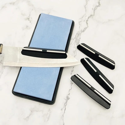 Black knife sharpener Angle Guide. Whetstone Knife Blade Sharpener Sharpening Stone Angle Guide 5-Pack, 4 Angles-12°, 14°, 18°, 30°, Perfect Assistance for Grinding Knife Blade