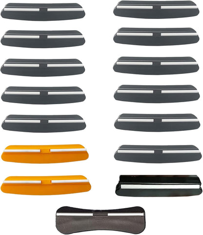 Black knife sharpener Angle Guide. Whetstone Knife Blade Sharpener Sharpening Stone Angle Guide 5-Pack, 4 Angles-12°, 14°, 18°, 30°, Perfect Assistance for Grinding Knife Blade