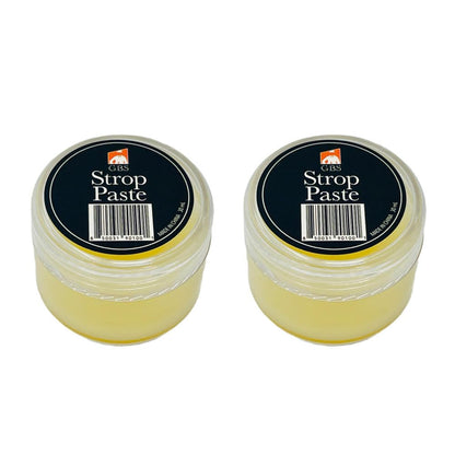 G.B.S Leather Strop 30ml Conditioning Paste Professional Hone and Sharpen Your Shaving Razor, Blade, Knives, Cutlery and Tools- Leather Restoring Balm (Pack of 2)
