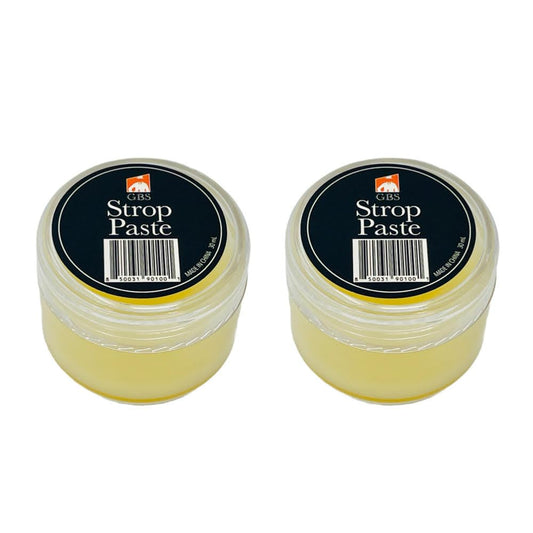 G.B.S Leather Strop 30ml Conditioning Paste Professional Hone and Sharpen Your Shaving Razor, Blade, Knives, Cutlery and Tools- Leather Restoring Balm (Pack of 2)