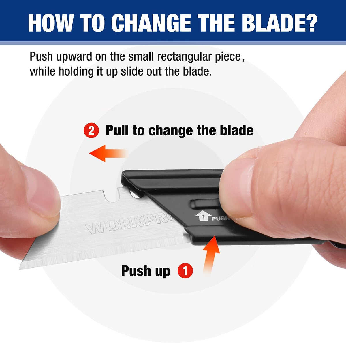 2PCS EDC Folding Utility Knife, Mini Box Cutter with Quick Open Axis Lock, Quick Change Blade Razor Knife, Foldable Small Pocket Knife with Belt Clip, 2 Packs with 10 Extra Blades