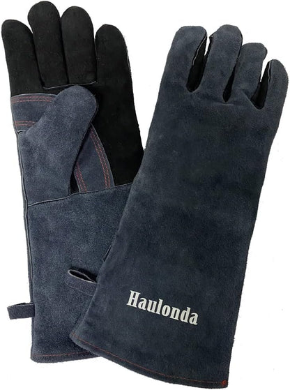 Welding Gloves Large 16 Inches 932℉ Heat Resistant Leather Forge/Mig/Stick Fire Resistant Gloves