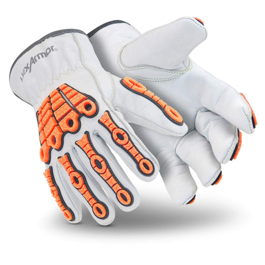 Cut and Heat Resistant Impact Protection Leather Work Gloves | Chrome SLT ® Series 4060 | Large