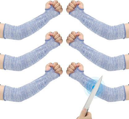 Cut Resistant Sleeve, Arm Safety Protectors Sleeves with Thumb Hole Forearm Guard Sleeves