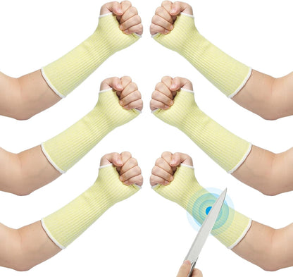 Cut Resistant Sleeve, Arm Safety Protectors Sleeves with Thumb Hole Forearm Guard Sleeves