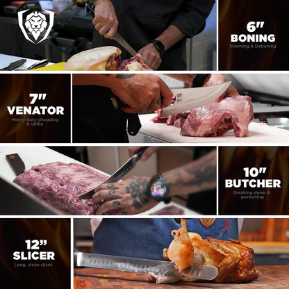 4-Pc Knife Set - Slicing, Butcher, Boning & Venator