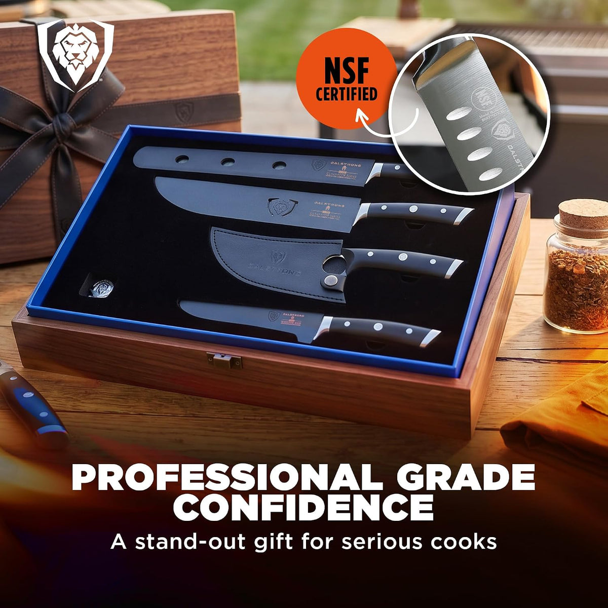 4-Pc Knife Set - Slicing, Butcher, Boning & Venator