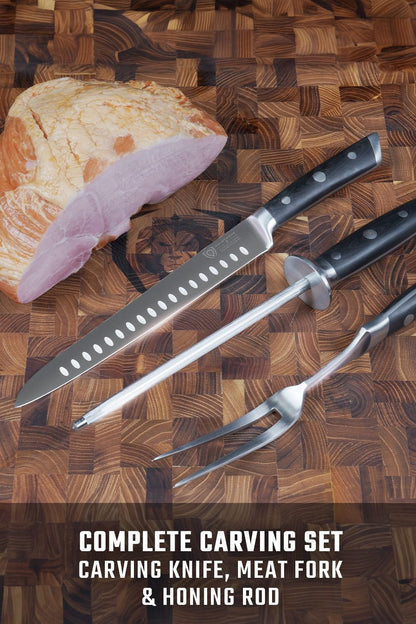 4-Pc Knife Set - Slicing, Butcher, Boning & Venator