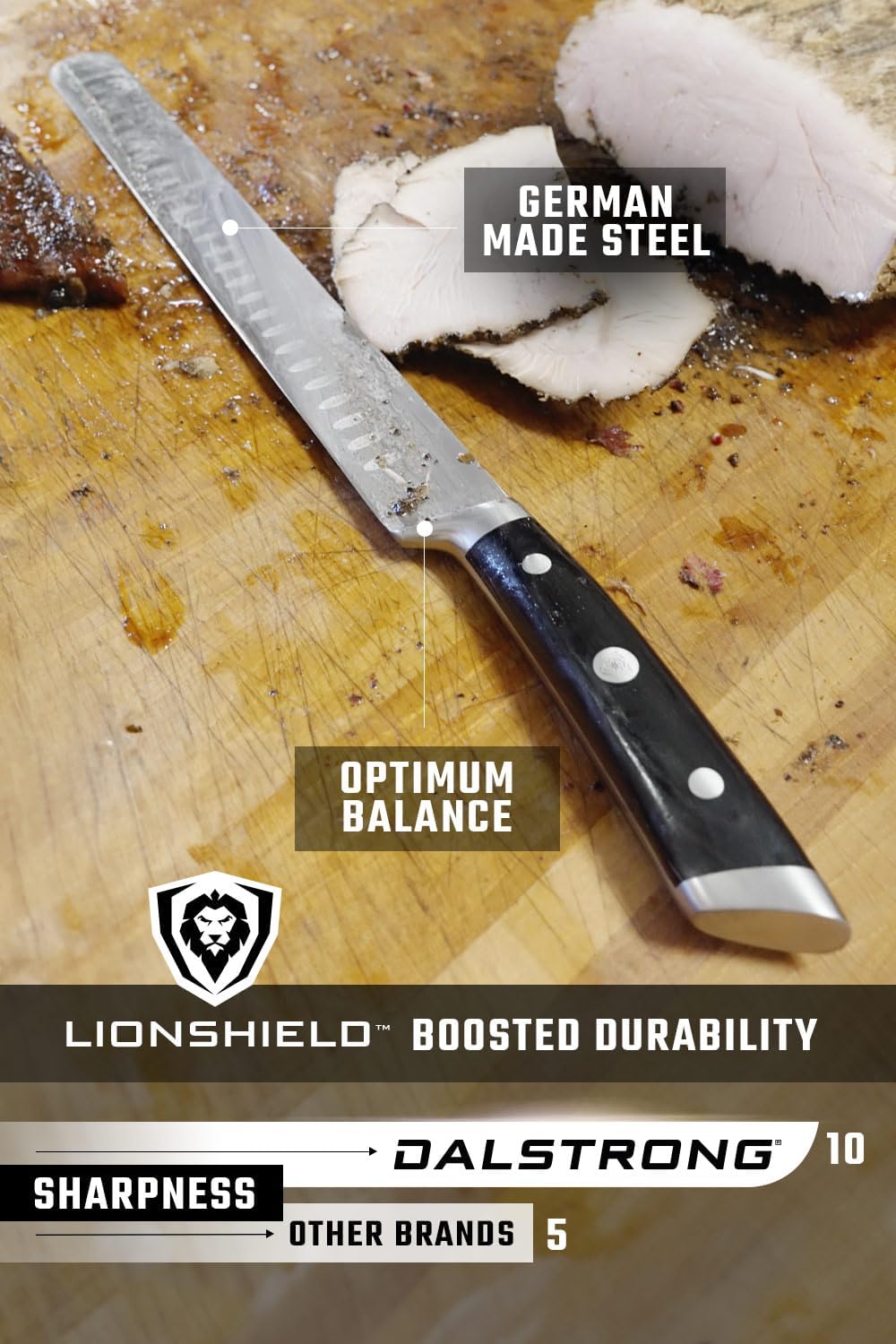 4-Pc Knife Set - Slicing, Butcher, Boning & Venator