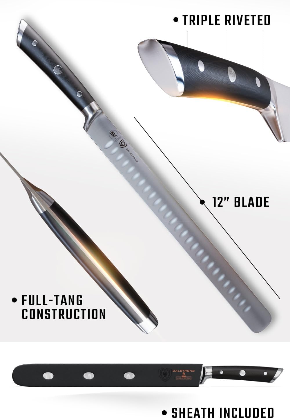 4-Pc Knife Set - Slicing, Butcher, Boning & Venator