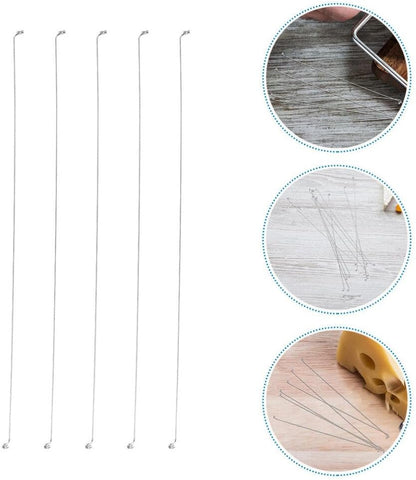 Cheese Slicer Wire Replacement 20 Pcs Stainless Steel Cheese Cutter Wire 5.51 Inch for Easy Slicing of Butter Ham and Block