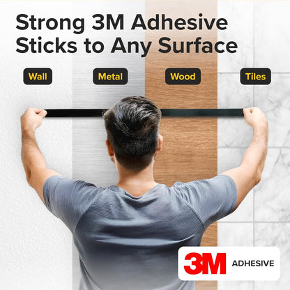Adhesive Magnetic Strip for Knives Kitchen with Multipurpose Use as Knife Holder, Knife Rack, Knife Magnetic Strip, Knives Bar, Kitchen Utensil Holder, Tool Holder for Garage and Kitchen Organizer