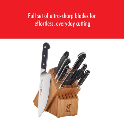 Pro 10-pc Knife Block Set - White