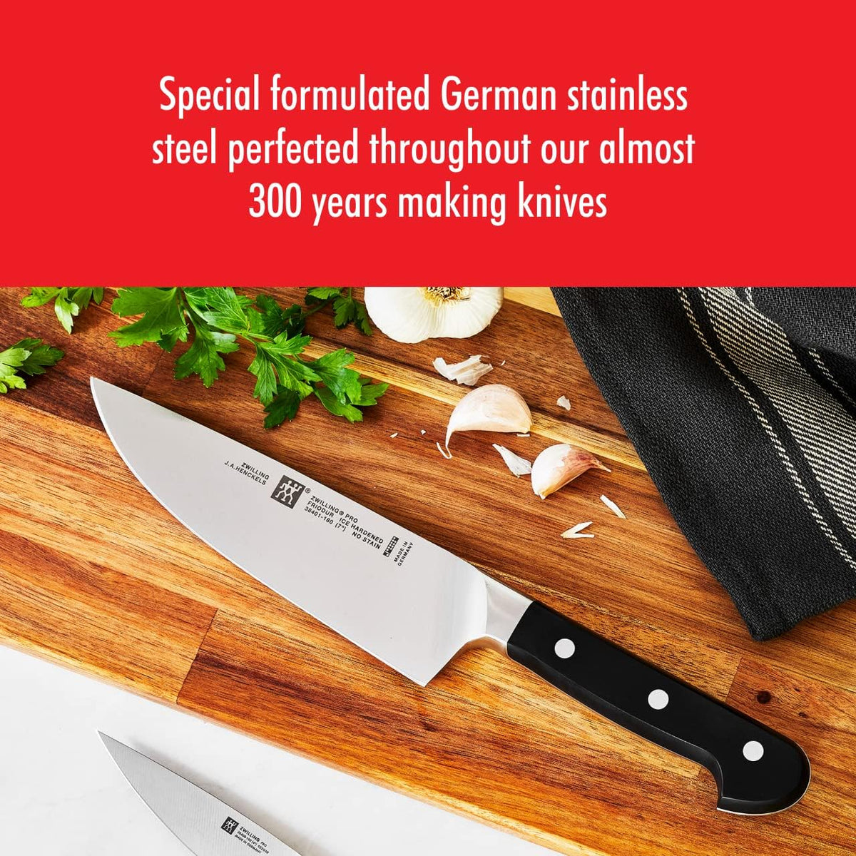 Pro 10-pc Knife Block Set - White