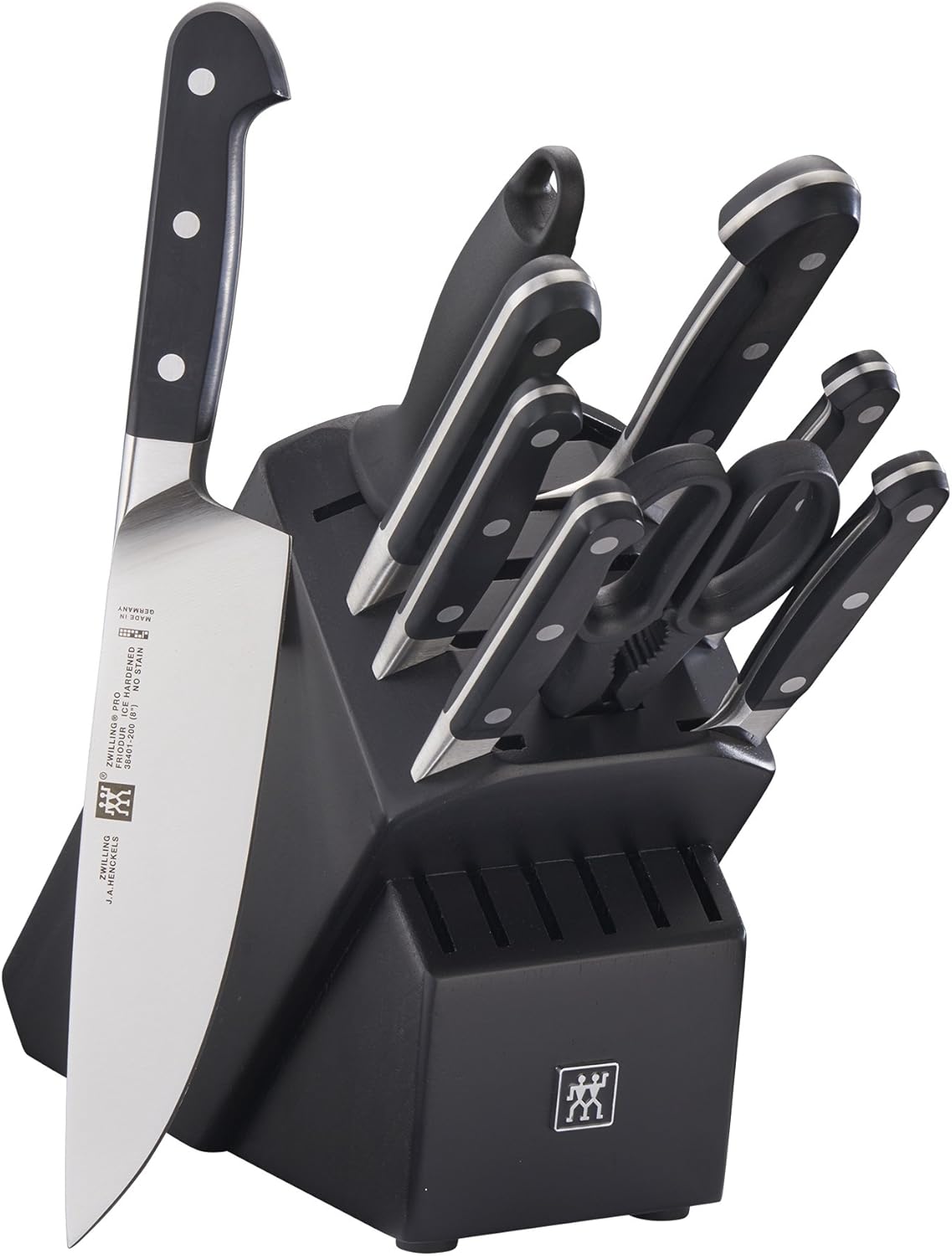 Pro 10-pc Knife Block Set - White