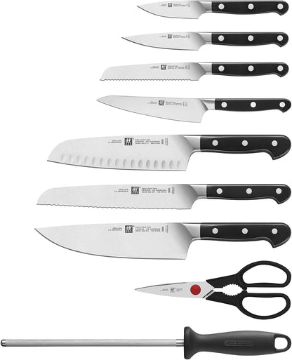 Pro 10-pc Knife Block Set - White