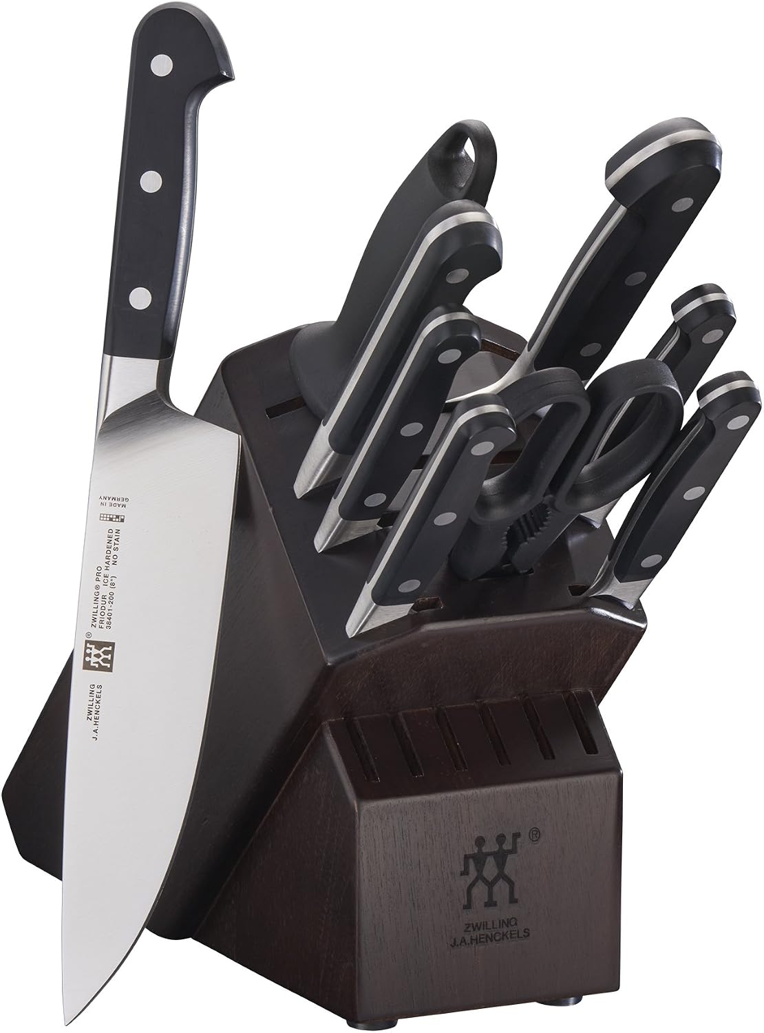 Pro 10-pc Knife Block Set - White