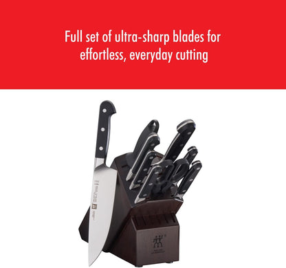 Pro 10-pc Knife Block Set - White