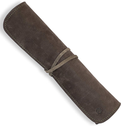 Knife Bag for Chefs–knife Roll Bag leather 7 slots – Leather Knife Case Noah (brown)