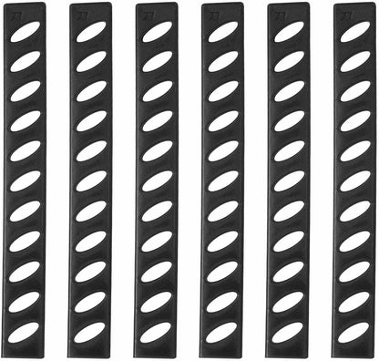 100Pcs Blade Edge Guard 7.87" x 0.94" x 0.16" Plastic Anti-scratch Knife Guards Blade Edge Protector for Kitchen Knife Protection Sleeves Cover, Black