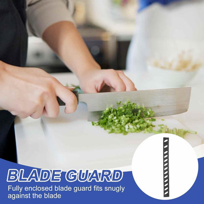 100Pcs Blade Edge Guard 7.87" x 0.94" x 0.16" Plastic Anti-scratch Knife Guards Blade Edge Protector for Kitchen Knife Protection Sleeves Cover, Black
