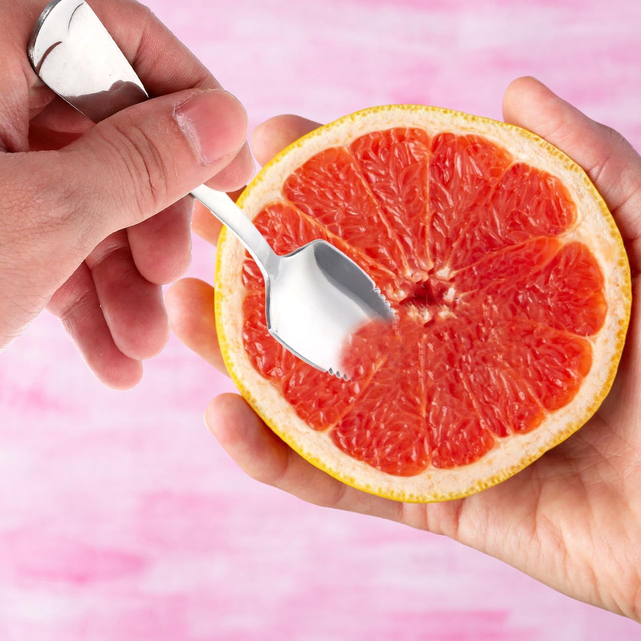 Grapefruit Serrated Knife Spoons : 2pcs Stainless Steel Spoons Serrated Grapefruit Utensils Tools for Citrus Fruits Kiwi Lemon Desserts Salads