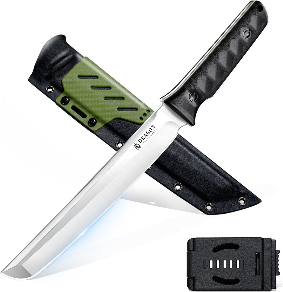 Fixed Blade Knife - Outdoor Survival Gift Men Black | Small Knife with Sheath for Camping Hiking