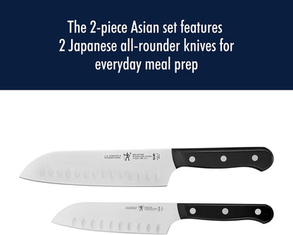 Solution 2-Pc Santoku Knife Set, Razor-Sharp, German Engineered