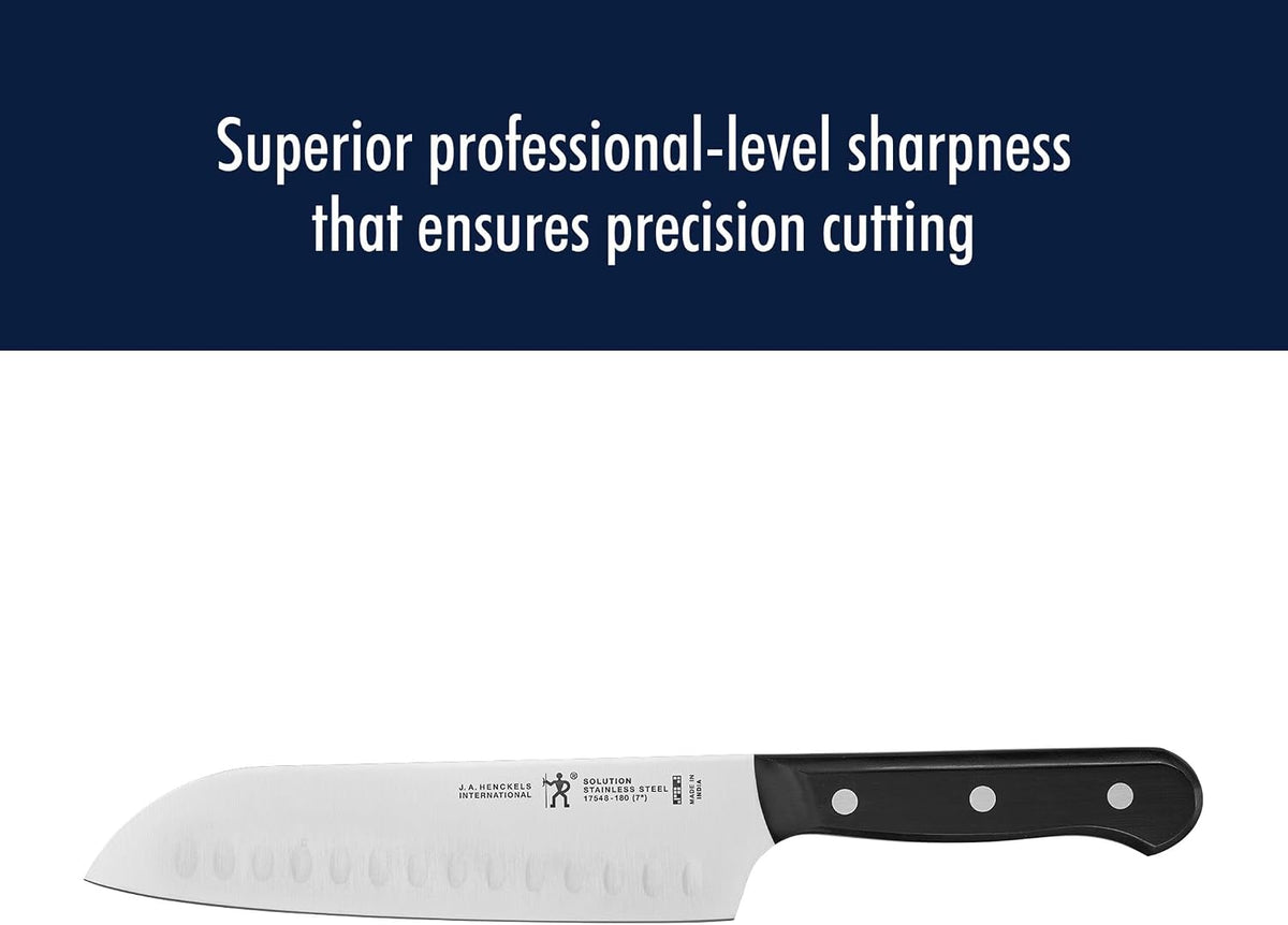 Solution 2-Pc Santoku Knife Set, Razor-Sharp, German Engineered