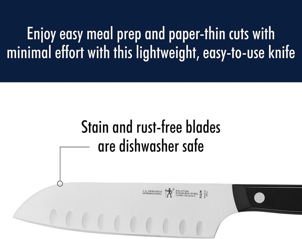 Solution 2-Pc Santoku Knife Set, Razor-Sharp, German Engineered