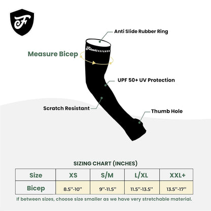 Gardening Arm Sleeves|UV Cooling Protective Sleeve Women & Men|Anti-Scratch Cover Sun UPF Outdoor Protection - Black - S/M