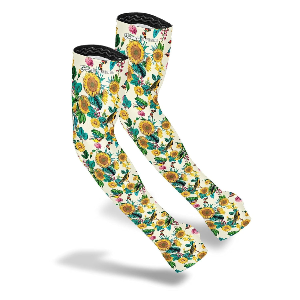 Gardening Arm Sleeves|UV Cooling Protective Sleeve Women & Men|Anti-Scratch Cover Sun UPF Outdoor Protection - Black - S/M