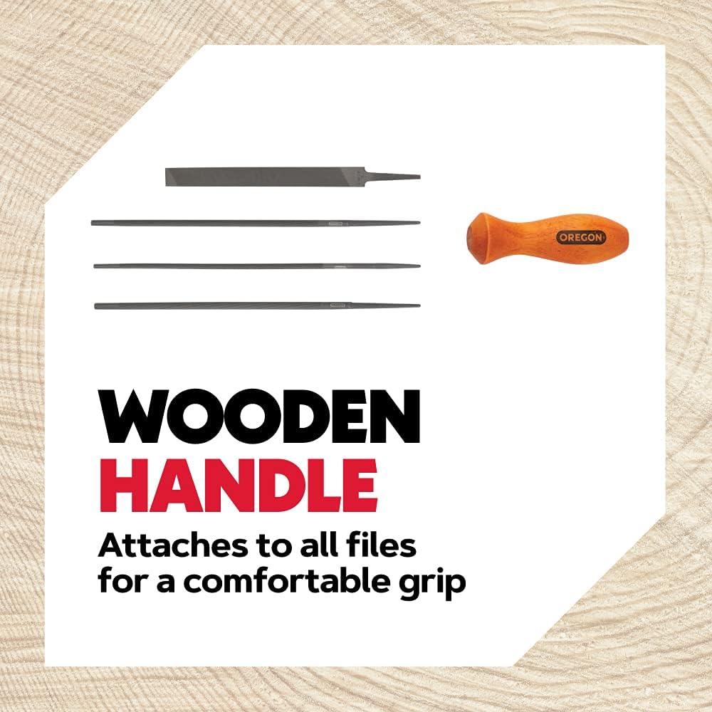 Universal Chainsaw Field 7pc Sharpening Kit - Includes 5/32", 3/16", and 7/32" Round Files, 6" Flat File, Handle, Filing Guide, and Travel Pouch (617067) | Includes 5/32", 3/16", 7/32" Round Files, Flat File, Handle, Filing Guide and Travel Pouch