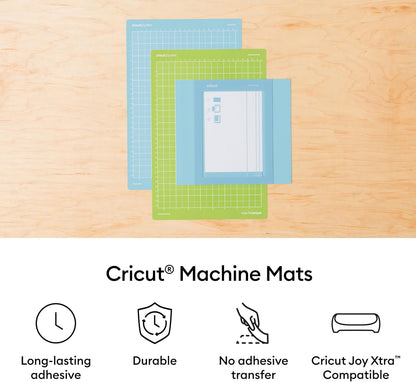 Mat Variety Pack (4 Count, 8.5in x 12in) | For Joy Xtra Machine - Includes 2 StandardGrip & 2 LightGrip
